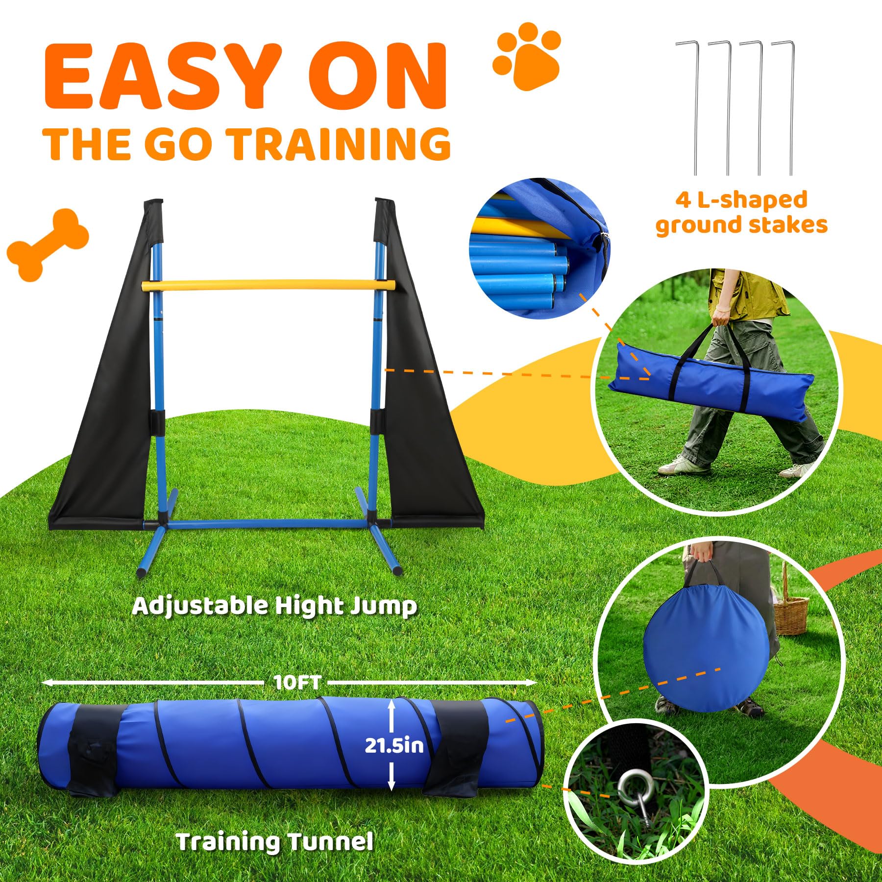 POPMOON Agility Training Equipment for Dogs