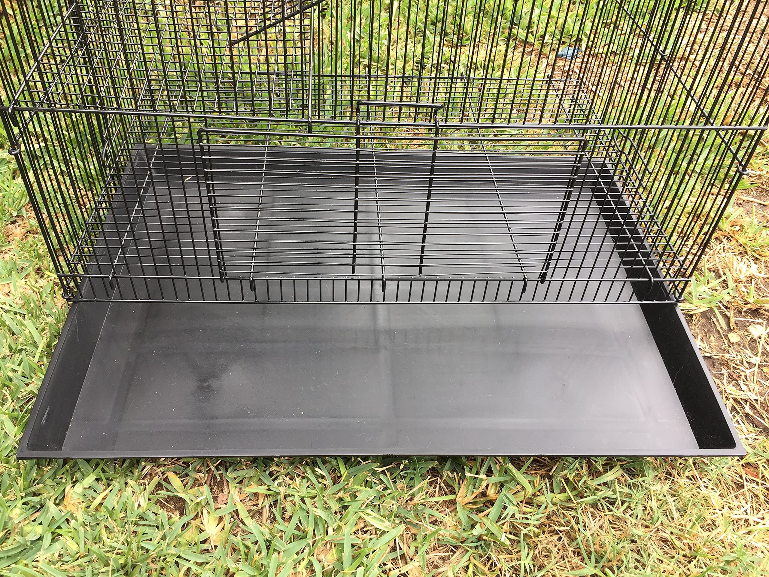 Mcage Three Size, 3 Level with Tight 3/8 Inch Bar Spacing Shelves Ladders for Guinea Pig Ferret Chinchilla Sugar Glider Rats Mice Gerbil Animal Cage
